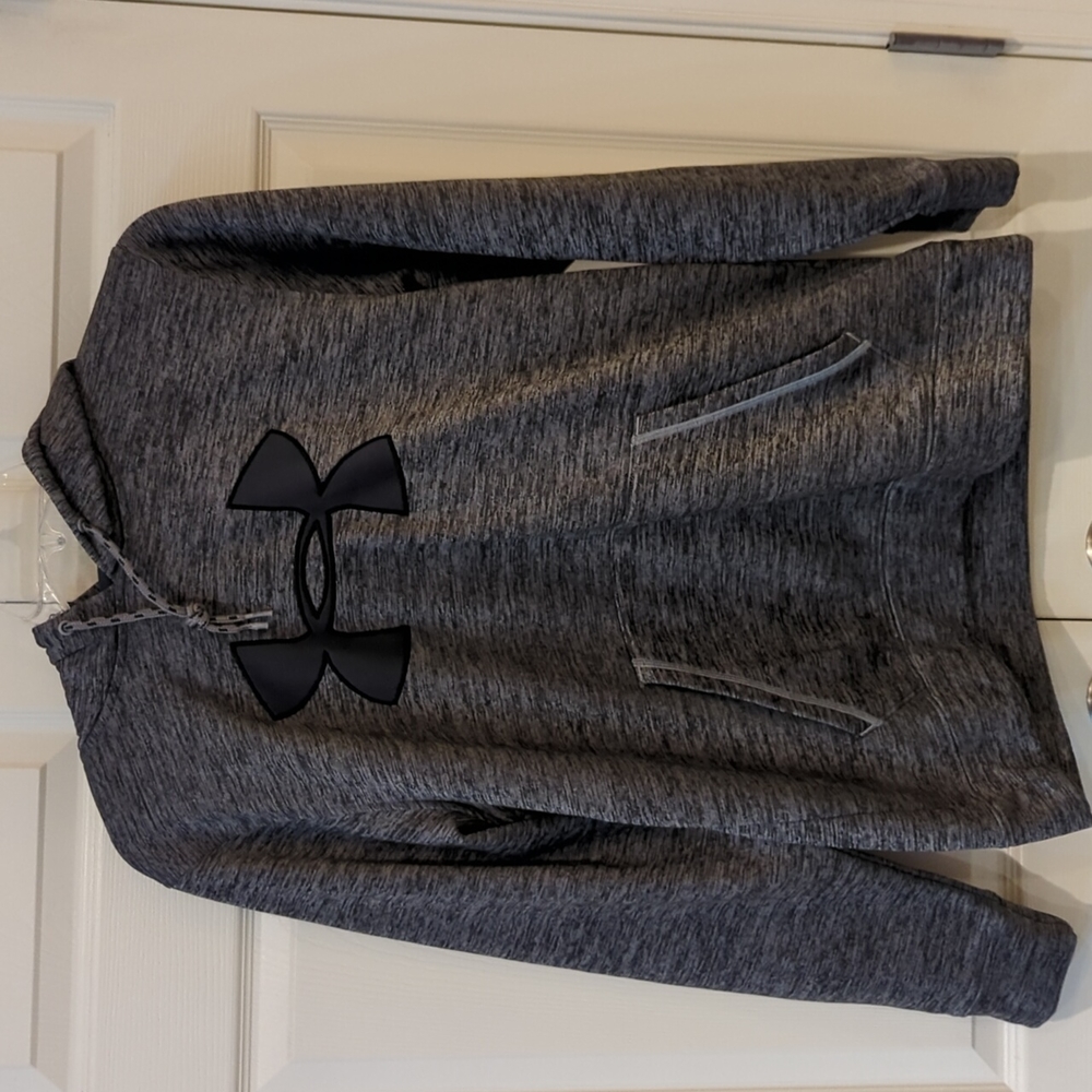 Under Armour Storm Big Logo Black & Gray Hoodie